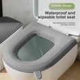 thumbnail image 2 of Toilet Seat Cushion Pad, Waterproof Toilet Seat Cushion, Portable Padded Cover | Reusable EVA Soft Pad for Comfort and Hygiene in Home, Travel, 2 of 8