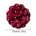 thumbnail image 6 of SmartBy Women Brooch Flower Shape Rhinestone Faux Pearl Anti-slip Bag Coat Collar Hat Scarf Decoration Clothes Pin Party Prom Garment Jewelry, 6 of 7