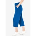 thumbnail image 3 of Woman Within Plus Size Sport-Knit Pull-On Capri Pants, 3 of 6