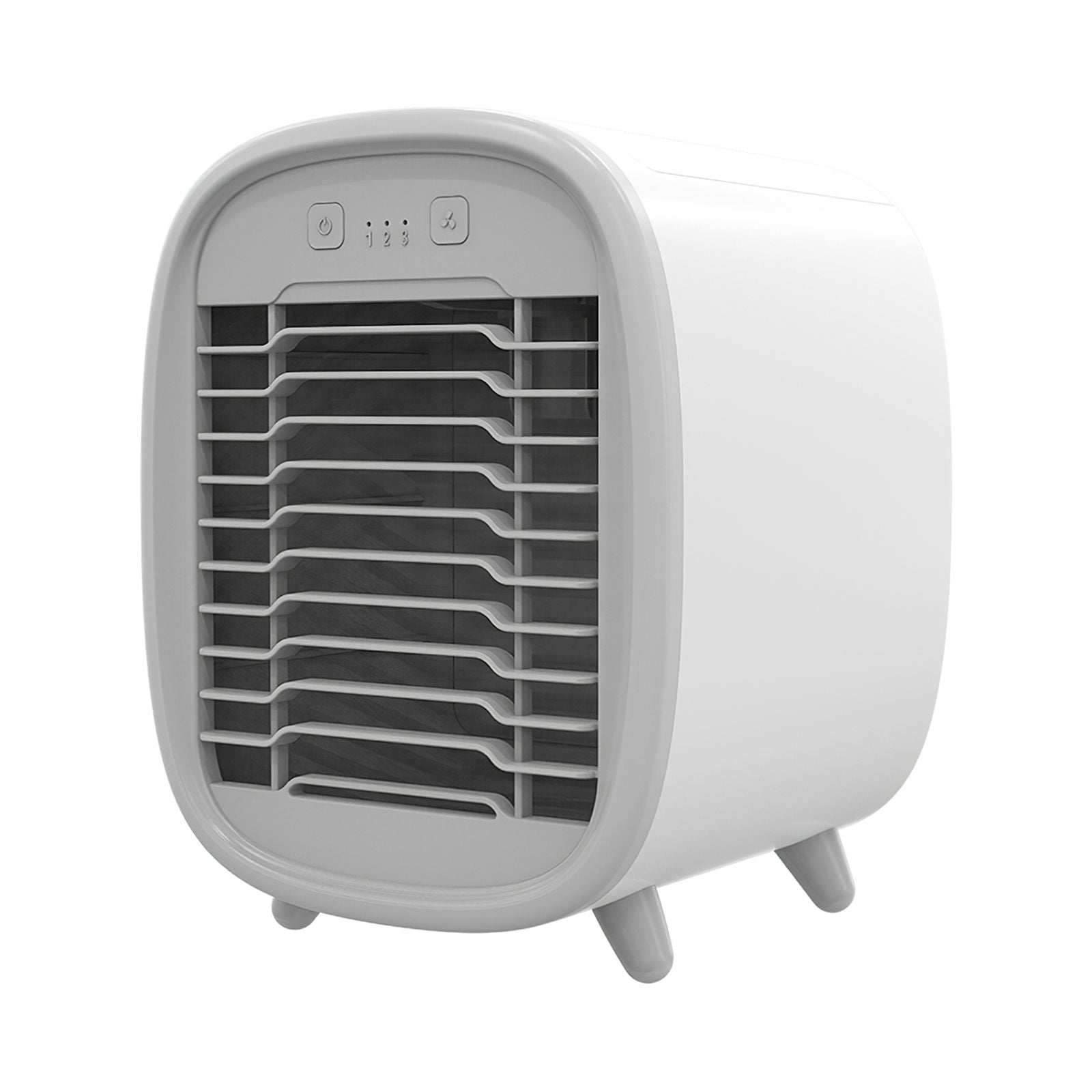 ABS Air Cooler with 5 Fan Blades Quiet 40db Water Cooling Fan 3 Wind Gears Air Conditioner Portable Humidifier Fan for Rooms Offices Bedrooms - Walmart.com