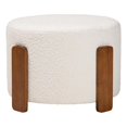 thumbnail image 2 of Reposapiés otomano Baxton Studio Finlay Japandi Cream Boucle, 2 of 7