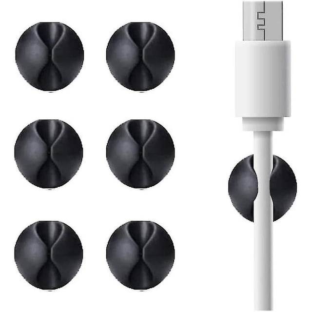 Clips para cables de alambre, organizador, abrazadera, sistema de gestión de cables autoadhesivo para cargar cables de auriculares de red USB para escritorio de coche, oficina, hogar (