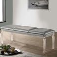thumbnail image 6 of Sam 54 Inch Modern Upholstered Bench Clear Acrylic Legs Crystal Accents - Saltoro Sherpi, 6 of 6