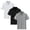 Gray, variant on HAOTAGS Boys Polo Shirt Set 3 Piece Short Sleeve Casual Sports Outfit Summer Tracksuit Children Clothes Set Orange Size 8