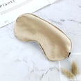 thumbnail image 2 of Sleep Mask Silk Blackouted Soft Travel Mask with Adjustable Strap Sleep Eye Mask|Gold, 2 of 5