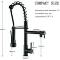 thumbnail image 4 of Matte Black Kitchen Faucet, Utility Faucet for Kitchen Sink with Easy Cleaning Features, Durable and Stylish Design for Your Modern Home, 4 of 5