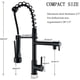 thumbnail image 4 of Grifo de cocina de estilo moderno, fácil instalación con líneas de agua preconectadas, grifo de cocina saludable con estructura de latón macizo, 4 of 5