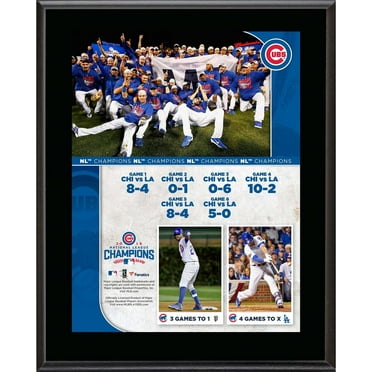 Chicago Cubs 2016 MLB National League Champions 10.5" x 13" Sublimated Plaque