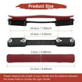 thumbnail image 3 of Uxcell Luggage Replacement Handle [2PCS] -Plastic Handle Grip for Suitcase & Luggage - [Wine Red-8.5IN], 3 of 7