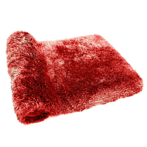 Claret Bathroom Rug, Non Slip Bath Mat, 20" x 32" Microfiber Thick Plush Water Absorbent Shower Mat for Bedroom, Tub and Shower, Machine Washable