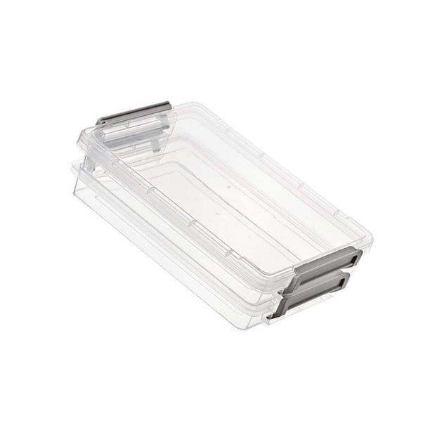 Plastic Storage Box 3 Deck stackable storage box Portable clear file