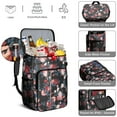 thumbnail image 2 of Floral and Skull Artistic Design Insulated Cooler Backpack - 20L Lightweight & Portable for Road Trips, 2 of 2