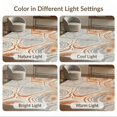thumbnail image 7 of ODIKA 8'x10' Washable Area Rug Durable, Non-Slip Tree Stump Wood Grain Rustic Nature With Earthy Annual Rings for Living Room, Under Sectional, Family, 7 of 7
