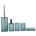 thumbnail image 1 of DOLITY 5 Pieces Bathroom Accessory Set Modern Gifts Easy to Clean Toothbrush Holder Morandi Blue, 1 of 8