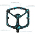 thumbnail image 3 of Crank Brothers Stamp 7 Platform Pedals 9/16" Alloy Body Limited Splatter Blue LG, 3 of 5