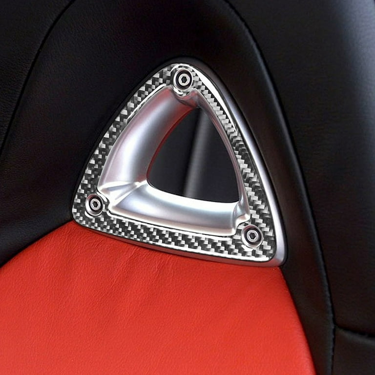 AOKID Car Sticker,2Pcs Auto Interior Trim Seat Headrest Carbon