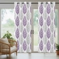 thumbnail image 4 of Purple Gray Leaves Outdoor Curtains for Patio Waterproof,Windproof Privacy Curtains with Weighted Bottom,Summer Tropical Plant Aesthetics Outside Drapes for Picnic Garage Yard Cabana 54"x95" 1 Panel, 4 of 8