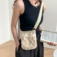 thumbnail image 2 of FENOHREFE Small Retro Nylon Crossbody Bag with Adjustable Strap Shoulder Bags Casual Satchel Purse for Travel and Leisure Use, 2 of 8