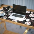 thumbnail image 3 of Long Mouse Pads for Desk,Black Baseballs and Hearts Pattern Desk Mats on Top Of Desks, Desk Mouse Pad Extra Large with 3mm Non-Slip Base and Stitched Edge for Gaming,Office,Work,Home 35.4"x15.7", 3 of 6