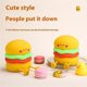 thumbnail image 4 of HBL-02 Cartoon Hamburger Silicone Tap Light Home Desktop Bedside Night Light, 4 of 5