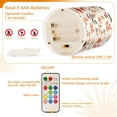 thumbnail image 5 of Yayeee Flameless Candles with Remote Flickering Battery Operated Multi Color Changing, Autumn Leaves, 5 of 7