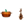 thumbnail image 1 of Plato de dulces,Plato de dulces de vidrio con tapa Tarro de dulces decorativo,Para el buffet de dulces,la mesa de fiesta del escritorio de la oficina y el hogar,estatua,Estatuas,figuras de, 1 of 8