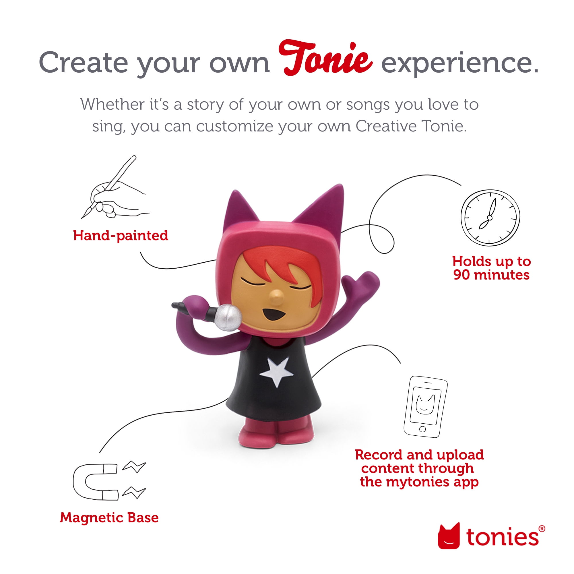 ホビー・楽器・アート toni tonies Creative-Tonie Audio Play Figurine for Portable