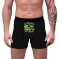 thumbnail image 1 of St. Patrick's Day Boxers for Men Breathable Close Fitting Underpants Solid Polyester Regular Length 1 Pc, 1 of 8