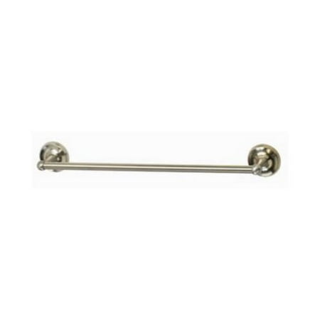 18 in. Home Point Round Towel Bar, Nickel