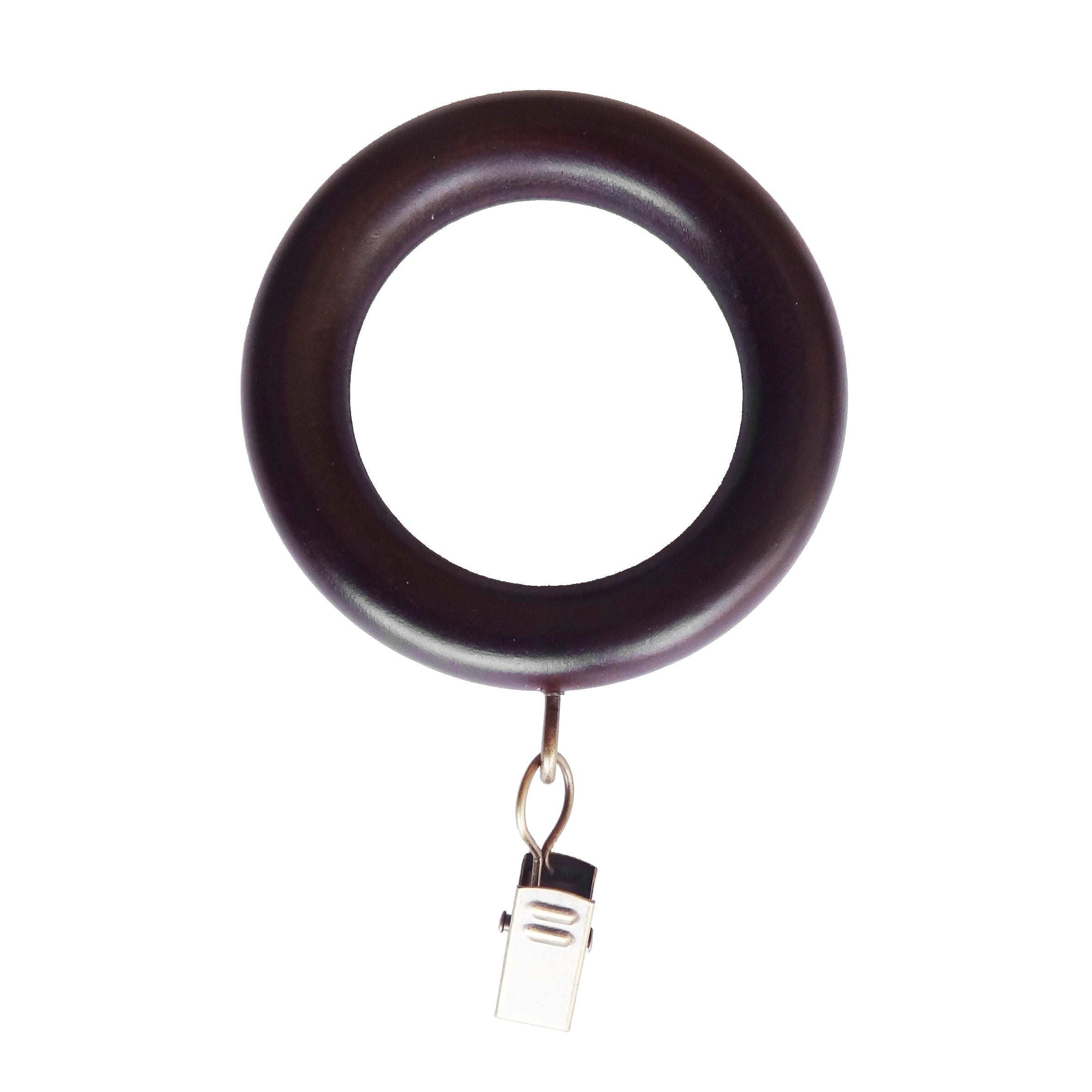 Style Selections 7-Pack White Wood Curtain Ring with Clip in the Curtain  Rings department at
