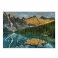 thumbnail image 1 of Nature Cutting Board, Moraine Lake Canadian Mountain Range with Creek Pine Forest Mother Earth Scenery, Decorative Tempered Glass Cutting and Serving Board, Small Size, Multicolor, by Ambesonne, 1 of 1