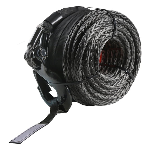 Synthetic Winch Rope Winch Line Cable 1/2" x 92' 32000 lbs for SUV Truck