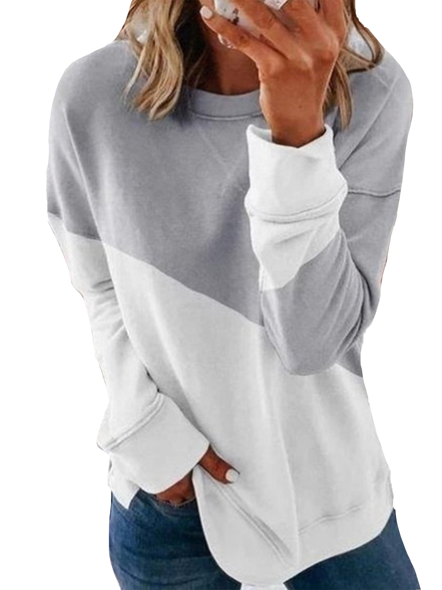 thin crew neck sweatshirt
