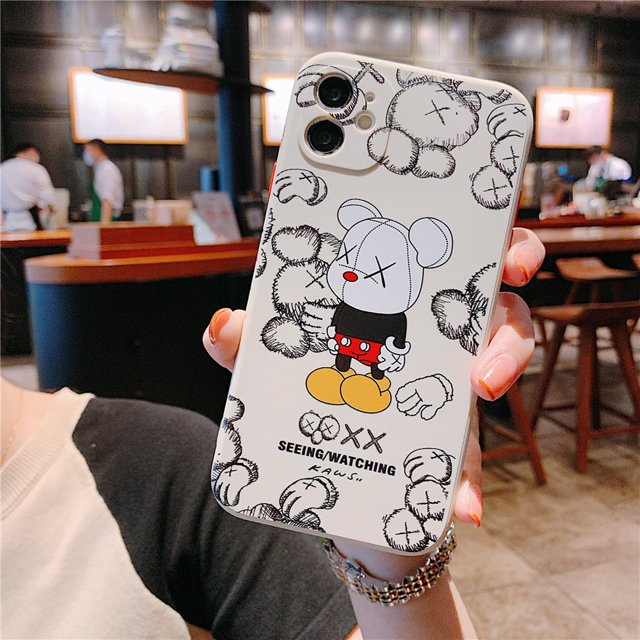Listo Stock iPhone 13 12 11 Pro Max X XR XS Max SE2020 8 7 6 6s Plus Case Anime Kaws Silicone Soft Protective Cover