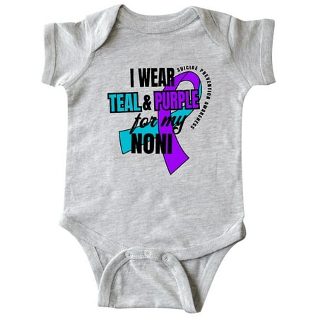 

Inktastic Suicide Prevention I Wear Teal and Purple for My Noni Gift Baby Boy or Baby Girl Bodysuit