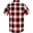 thumbnail image 4 of G-Style USA Western Casual Plaid Short Sleeve Button Up Shirt SS30 - Red - Medium, 4 of 5