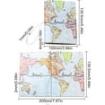 thumbnail image 2 of Funda para pasaporte con mapa del mundo, funda para pasaporte de viaje, billetera con tarjetero y cierre elástico., 2 of 9