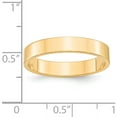thumbnail image 3 of 14K Yellow Gold 14Ky 4mm Ltw Flat Band Size 13 Made In United States fll040-13, 3 of 5