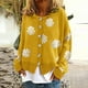 thumbnail image 2 of Cárdigan, Suéteres Para Mujer, Suéteres de Otoño E Invierno, Abrigo de Punto de Manga Larga Con Estampado Floral Informal A La Moda, Tops Odeerbi ODB177753, 2 of 5