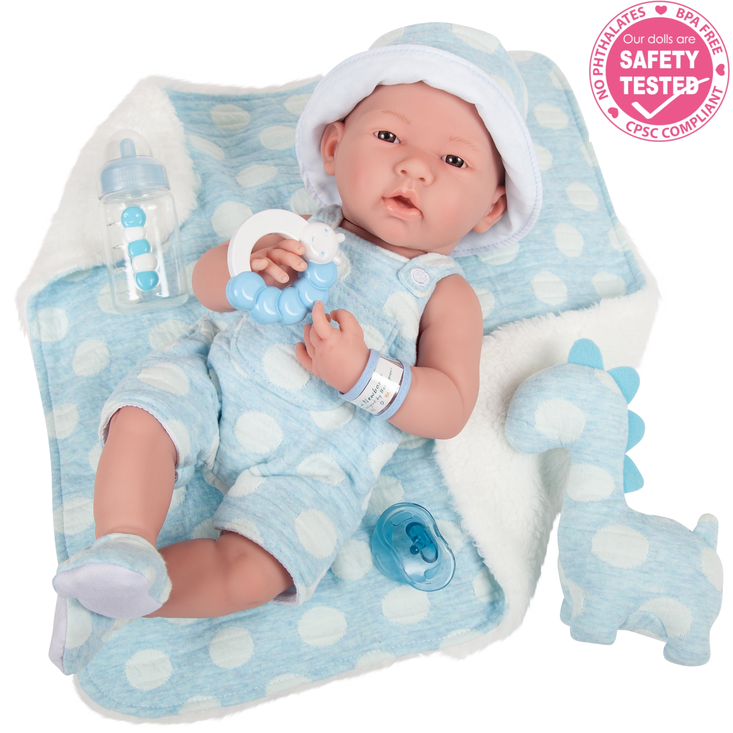 Blue Dotted Sleeping Bag For 10-11" Reborn Doll Babies Doll Supplies Gifts 