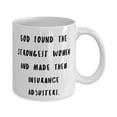 thumbnail image 2 of God Found The Strongest. Insurance adjuster 11oz Mug, Brilliant Insurance adjuster Gifts, Cup For Colleagues from Coworkers, Coffee mug, Tea mug, Travel mug, Ceramic mug, Funny mug, Unique mug, 2 of 2