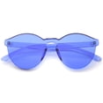 thumbnail image 2 of zeroUV - One Piece PC Lens Rimless Ultra-Bold Colorful Mono Block Sunglasses 60mm - 60mm, 2 of 5