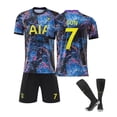 thumbnail image 1 of Nuevo 2021/2022 Camiseta de fútbol para niños 7 # Son 10 # Kane Star Sky Edition Camisetas de fútbol Traje Pantalones cortos / calcetines Set-B7 Purple-16 BmatwkZeng Bmatwe Jersey, 1 of 1