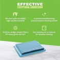 thumbnail image 5 of E-Cloth 2-Pack Window Cleaning Cloth - Streak-Free Glass & Mirror Cleaning Kit with Just Water, Glass Cleaning Cloth, Microfiber Towel Kit for Windows, Car Windshield, Mirrors - Alaskan Blue, 5 of 8