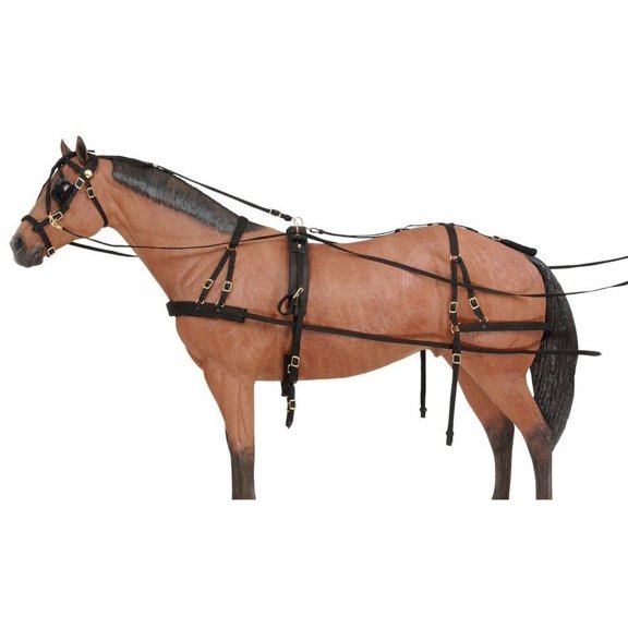 Tough 1 Driving Equipment Deluxe Adjustable Nylon Horse Black 74-850