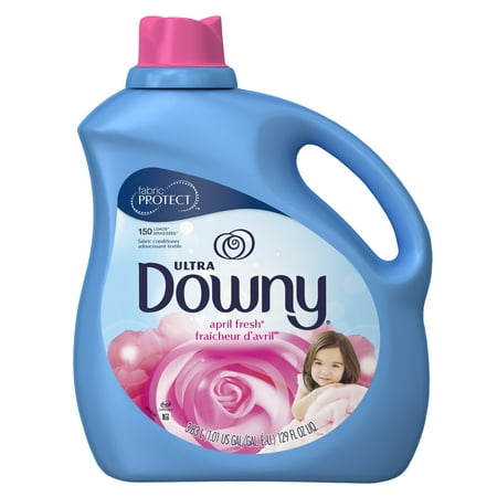 Natural Liquid Fabric Softener Downy Ultra Liquid Fabric Conditioner (Fabric Softener), April Fresh, 150 Loads 129 fl oz ()