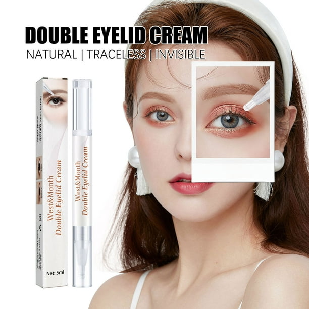Archer 5ML Traceless Eyelid Cream Waterproof Invisible Smooth Mild Long  Lasting Eye Makeup Tool Mini Double Eyelid Care Cream for Girl 
