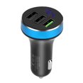thumbnail image 2 of Cargador de coche portátil con 3 puertos USB, adaptador de viaje de carga rápida para teléfono móvil, 2 of 8
