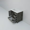 thumbnail image 6 of Big Sur 36 in W x 22 in D Left Offset Distressed Grey Single Bath Vanity and Cultured Marble Top, 6 of 8