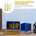 thumbnail image 4 of SHINYPASING 10Pcs Tiny Trumpet Golden Plastic for Store Display Hands On Ability Development, 4 of 5